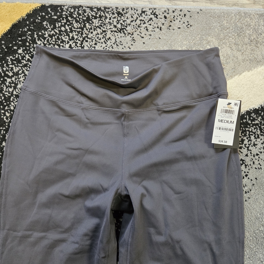 Ideology Black Athletic Leggings with Subtle Logo - Picture 2 of 5